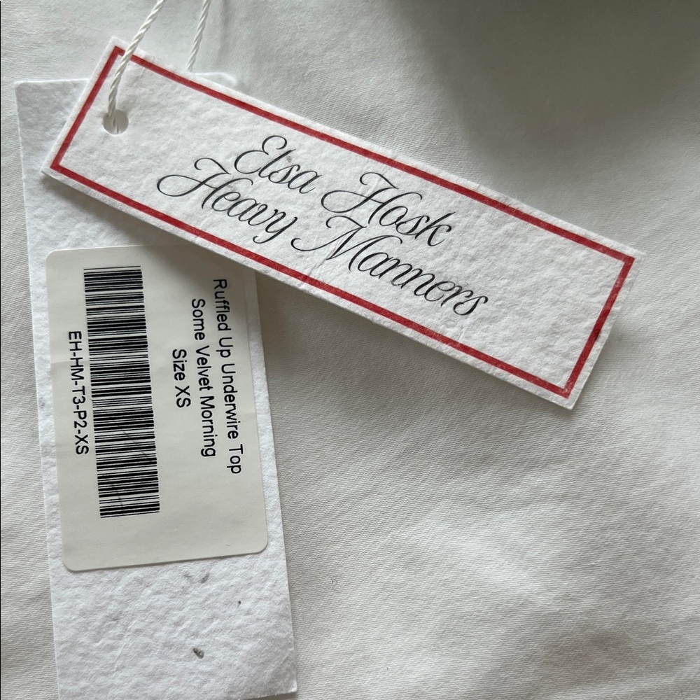Heavy Manners “some velvet morning” ruffled underwire top - Picture 2 of 3